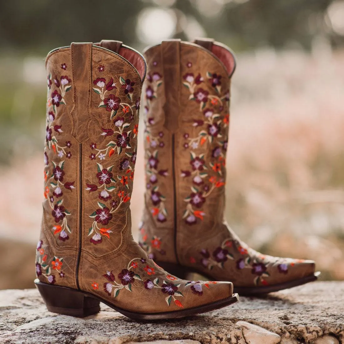 Flower Cowgirl Boots | Floral Fantasy Cowgirl Boots (M50031)