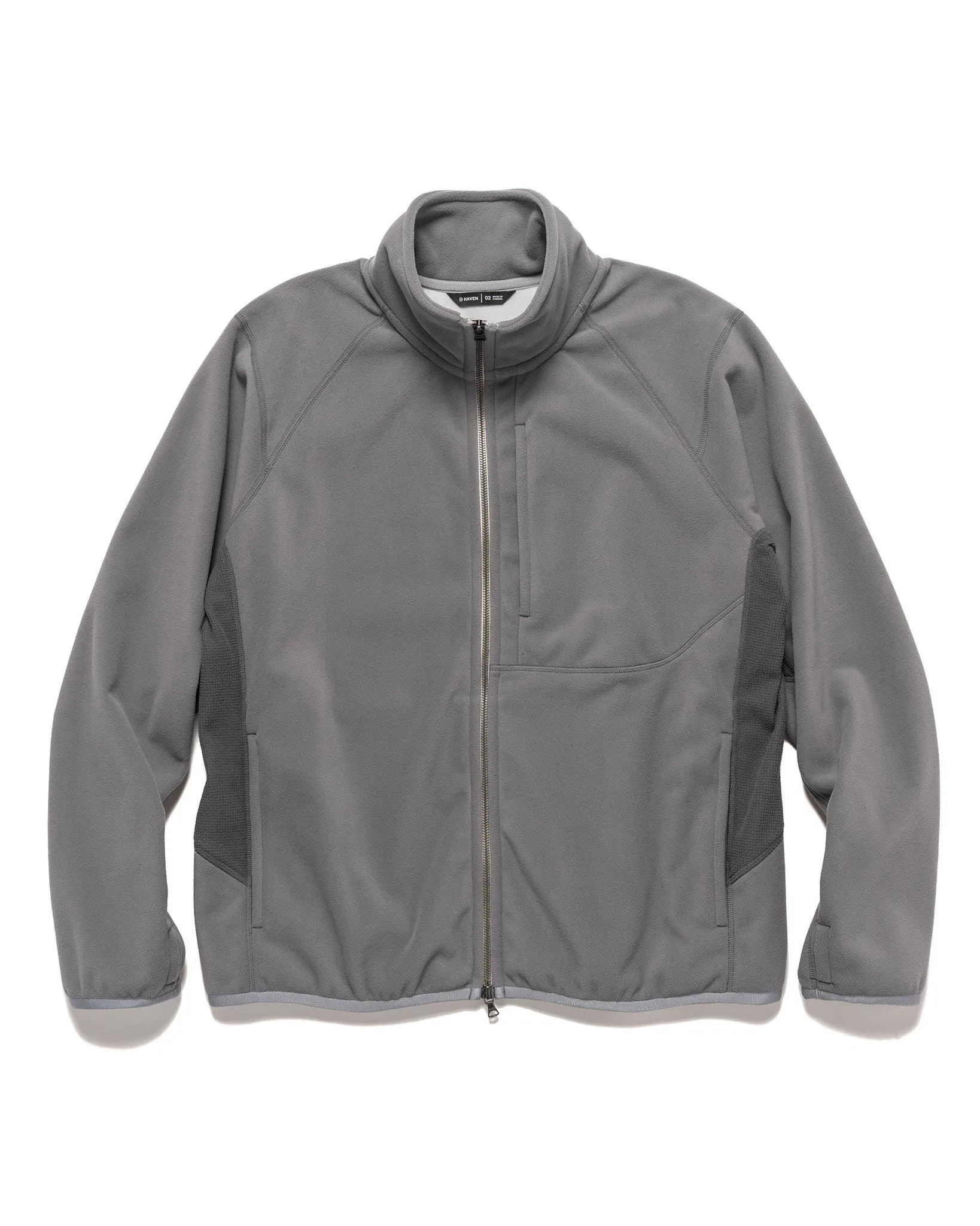 GORE-TEX WINDSTOPPER 3L Fleece Jacket - Polartec MicroGrid Grey