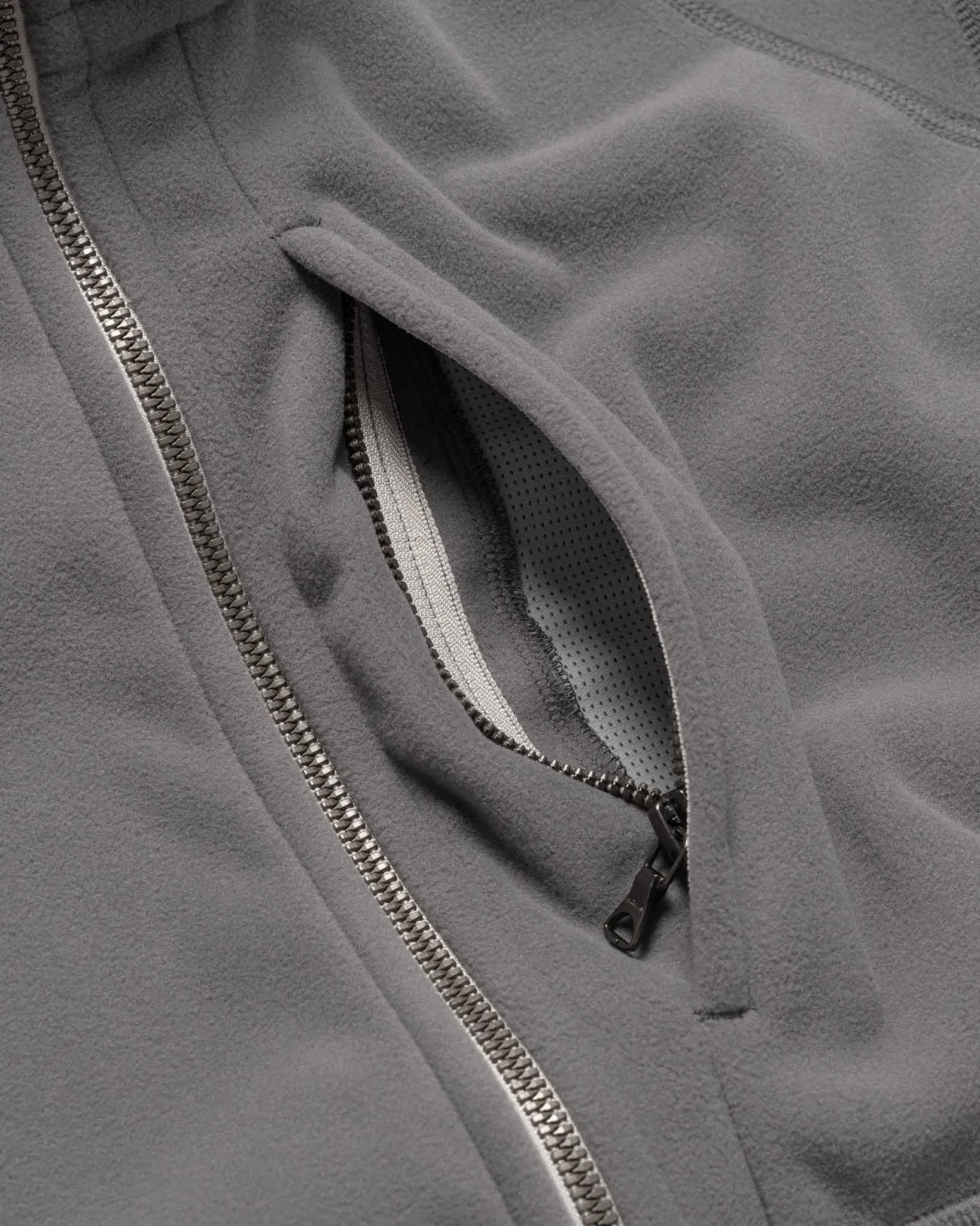 GORE-TEX WINDSTOPPER 3L Fleece Jacket - Polartec MicroGrid Grey