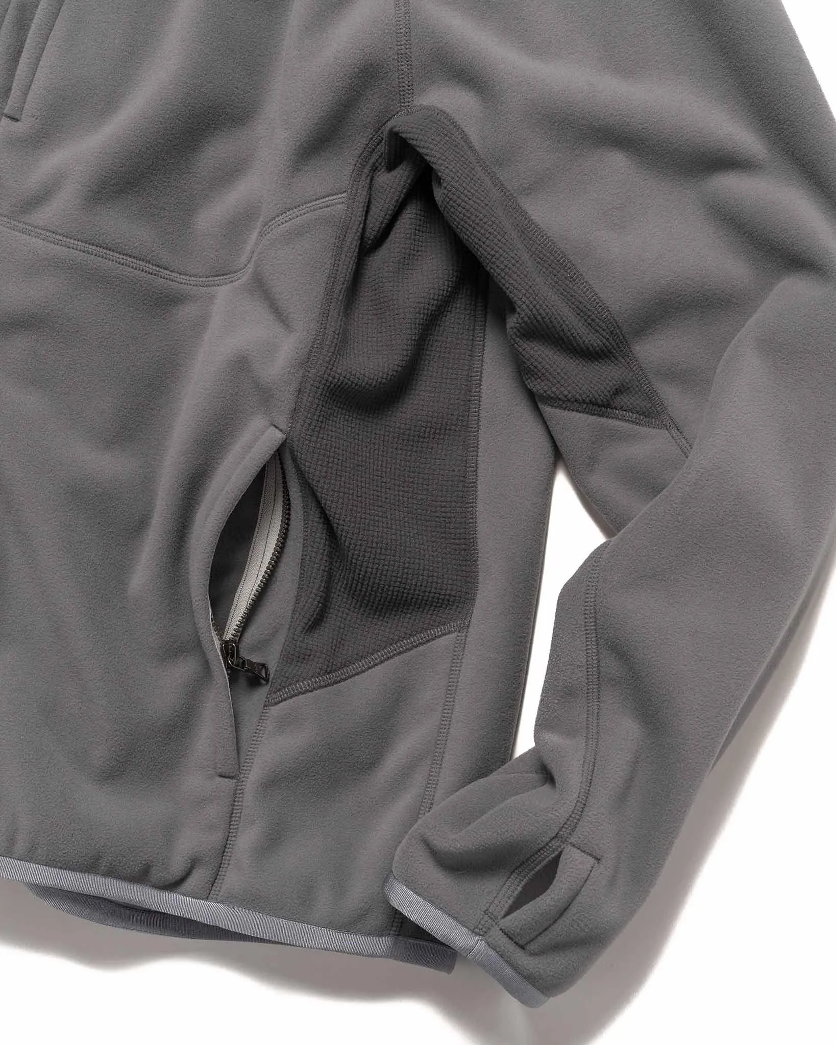 GORE-TEX WINDSTOPPER 3L Fleece Jacket - Polartec MicroGrid Grey