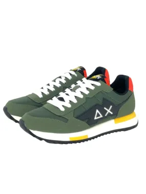 Green Military Men's Sneakers Z42120 Niki Solid