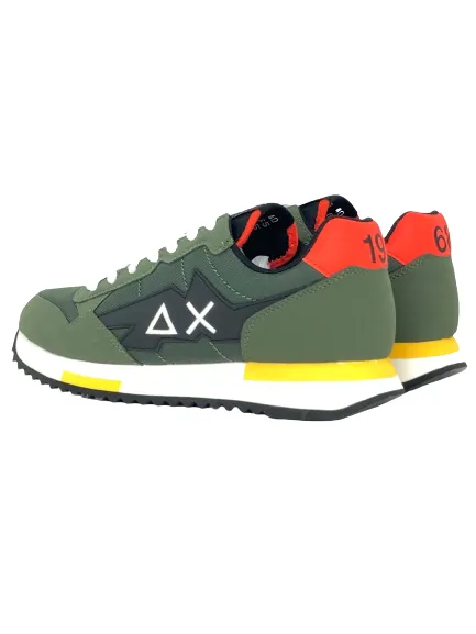 Green Military Men's Sneakers Z42120 Niki Solid