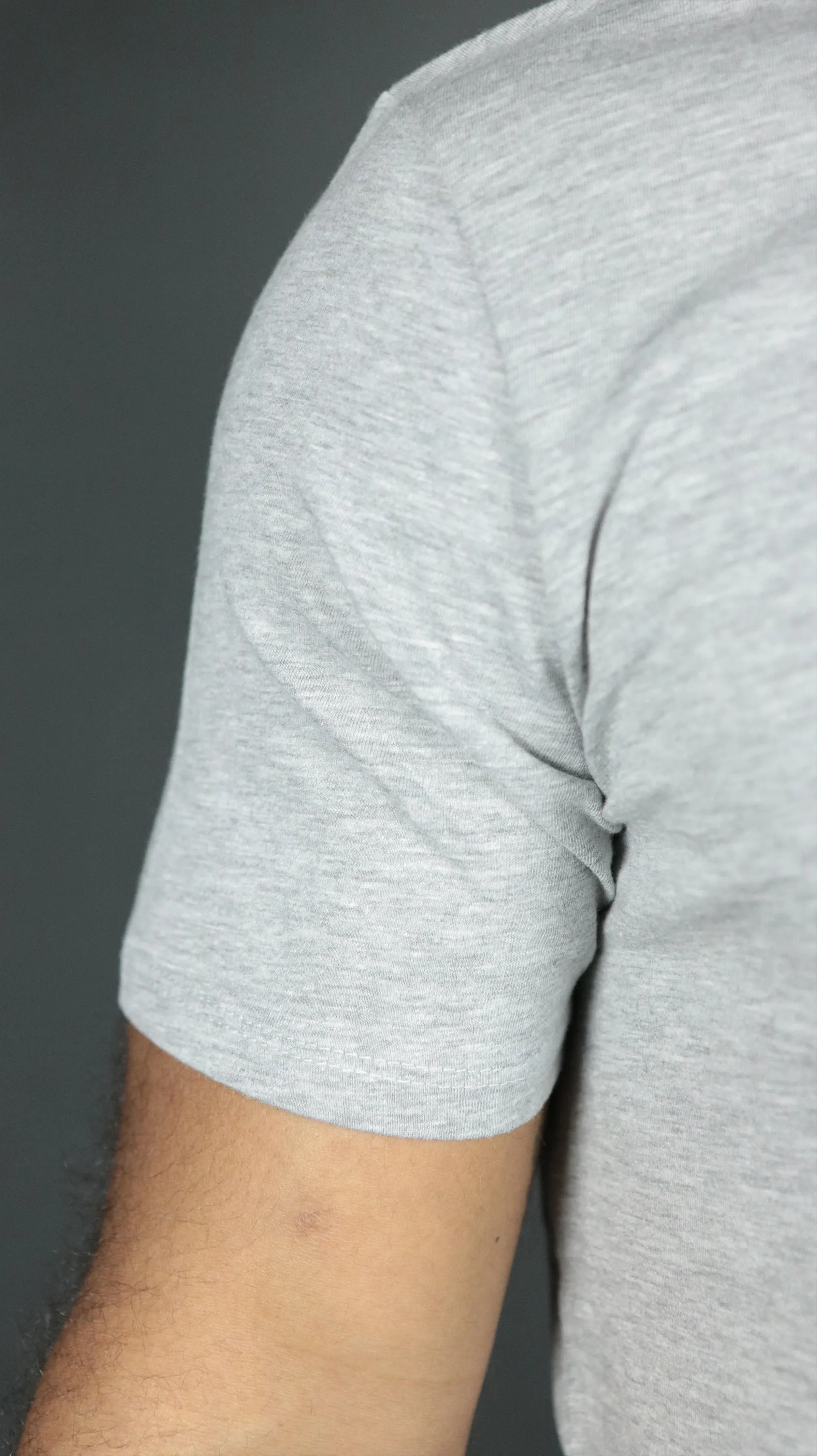 Grey Longline T-Shirt - Gray Drop Cut Men's Tee | Jordan Craig