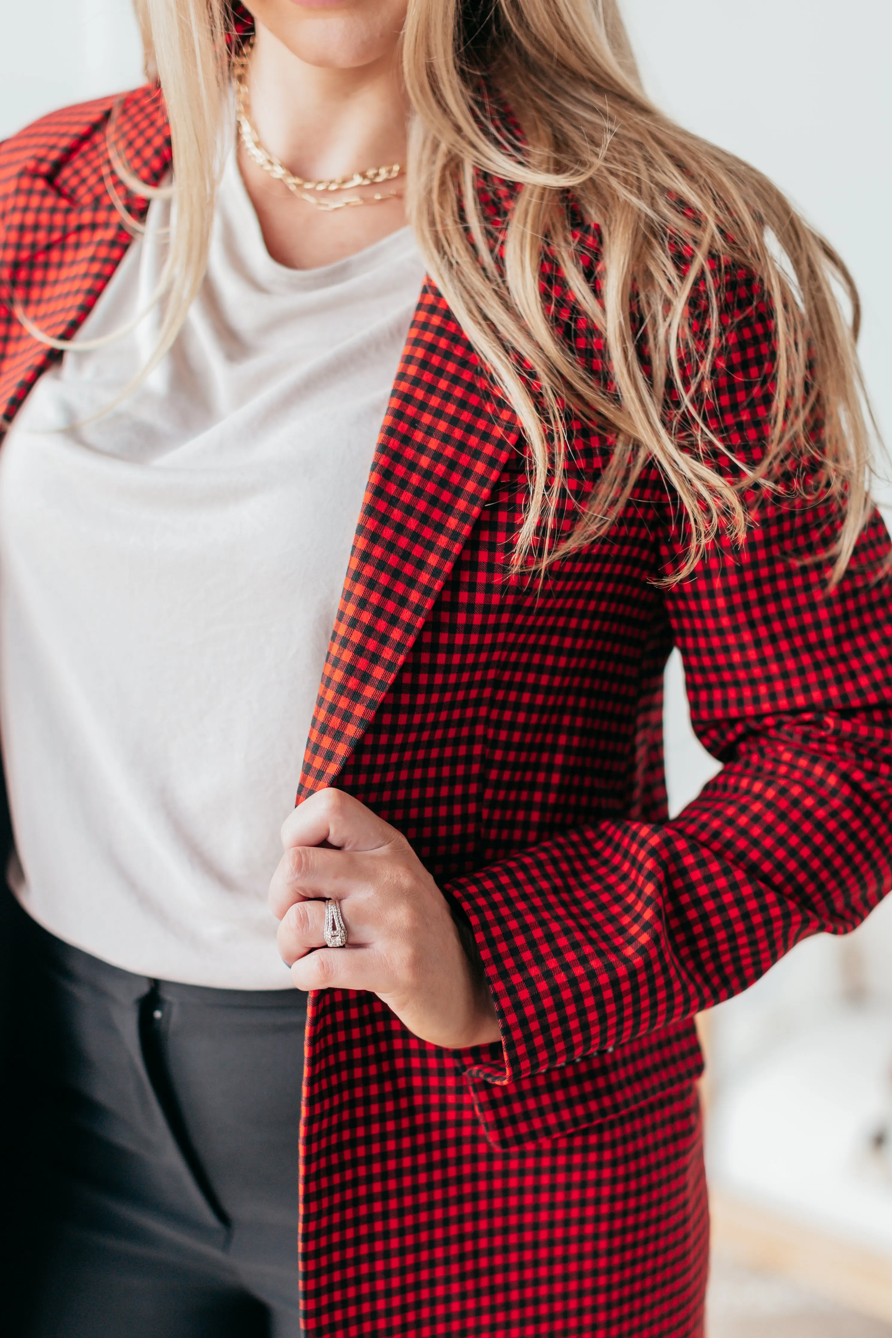 Huntley Checkered Blazer - Shop Now!