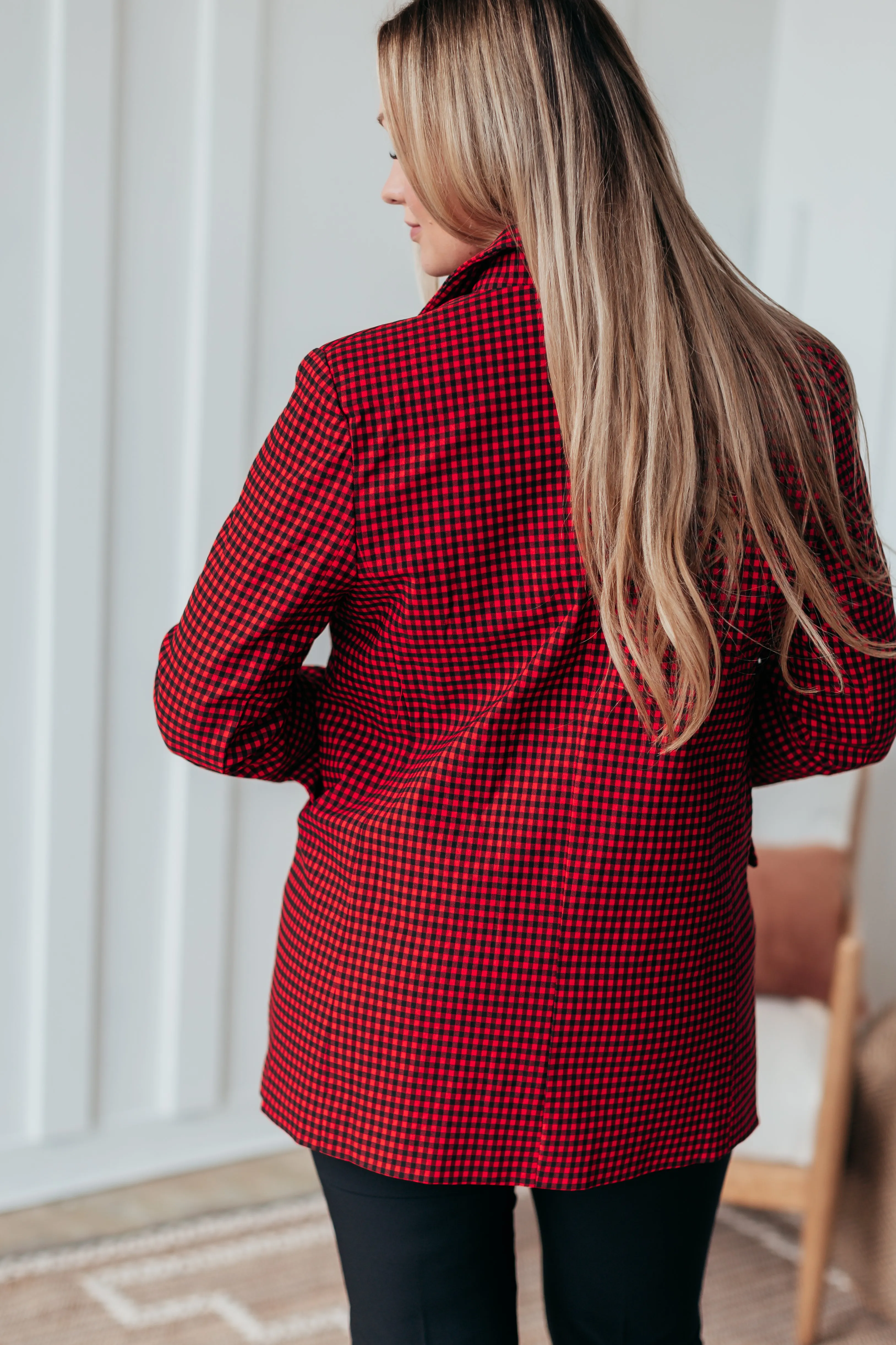 Huntley Checkered Blazer - Shop Now!