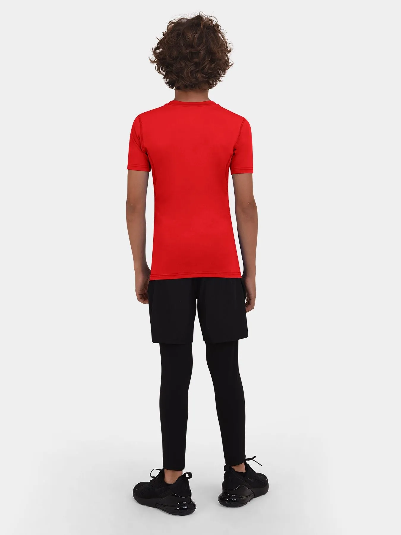 Hyperfusion Compression Boys Short Sleeve Crew Neck Base Layer