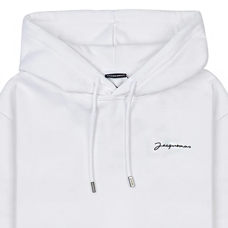 JACQUEMUS | Long Sleeve Plain Cotton Logo Hoodies | Unisex | Street Style