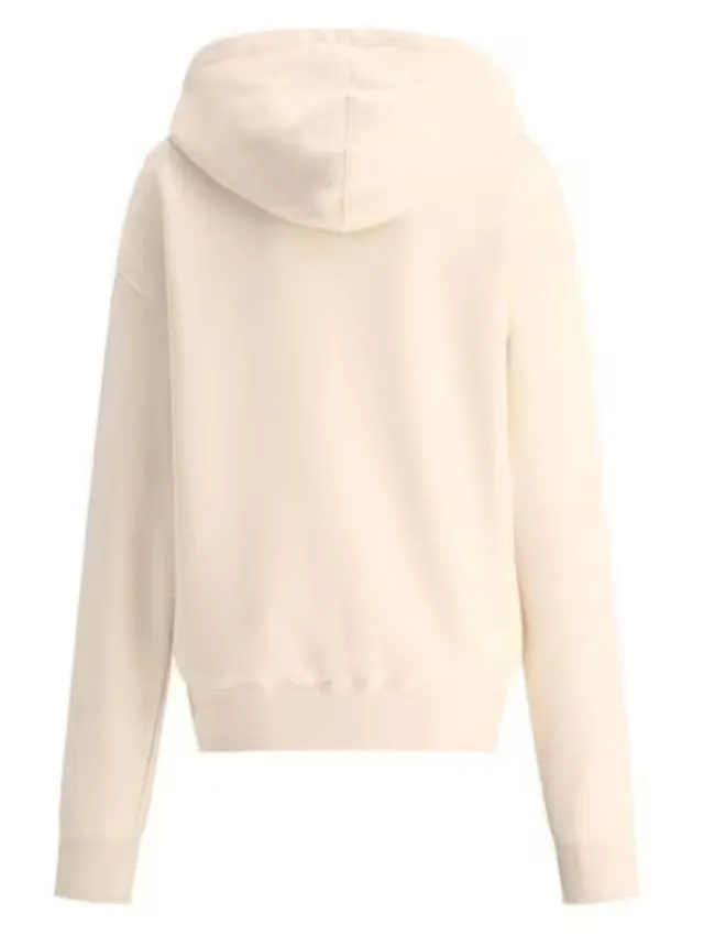 Jil Sander long sleeve plain cotton logo hoodies and sweatshirts