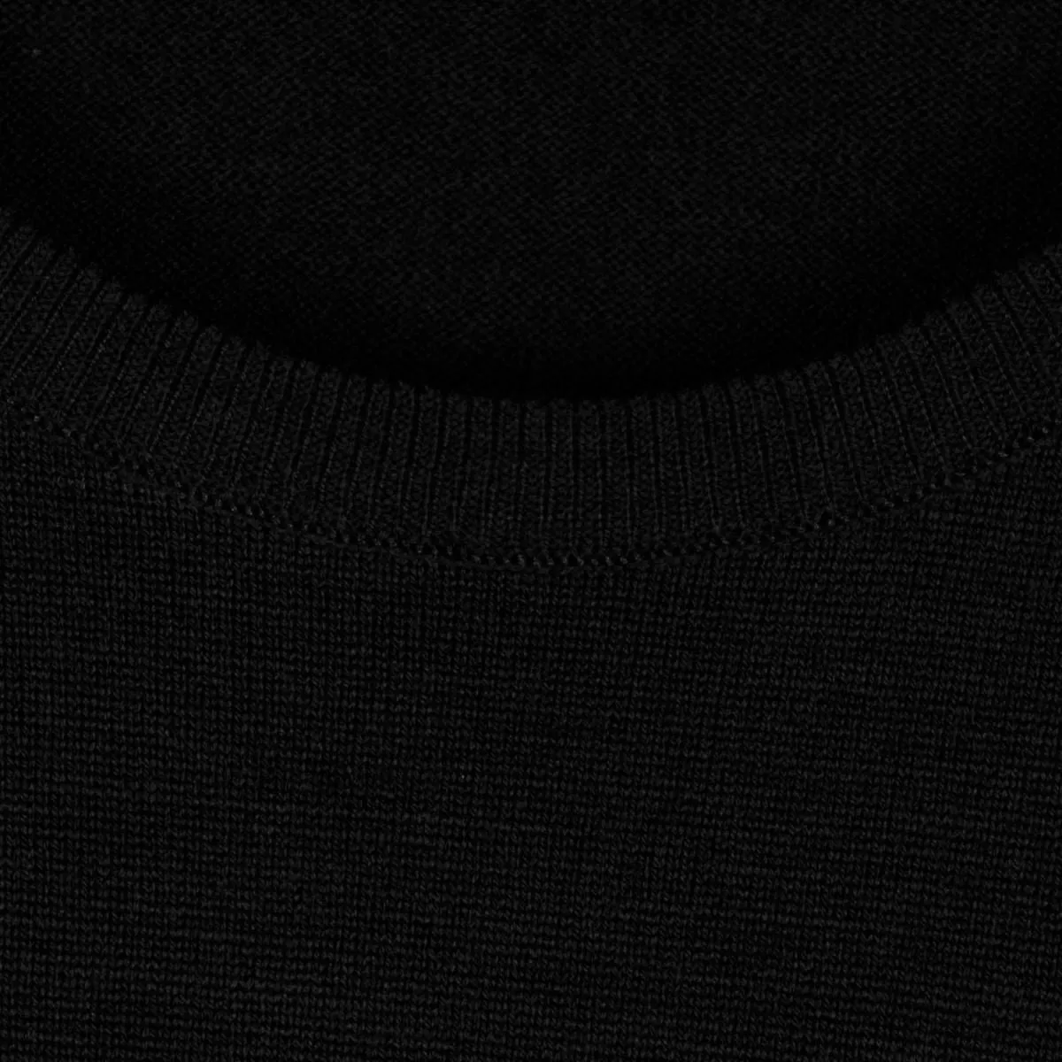 John Smedley Black Marcus Merino Wool Jumper.