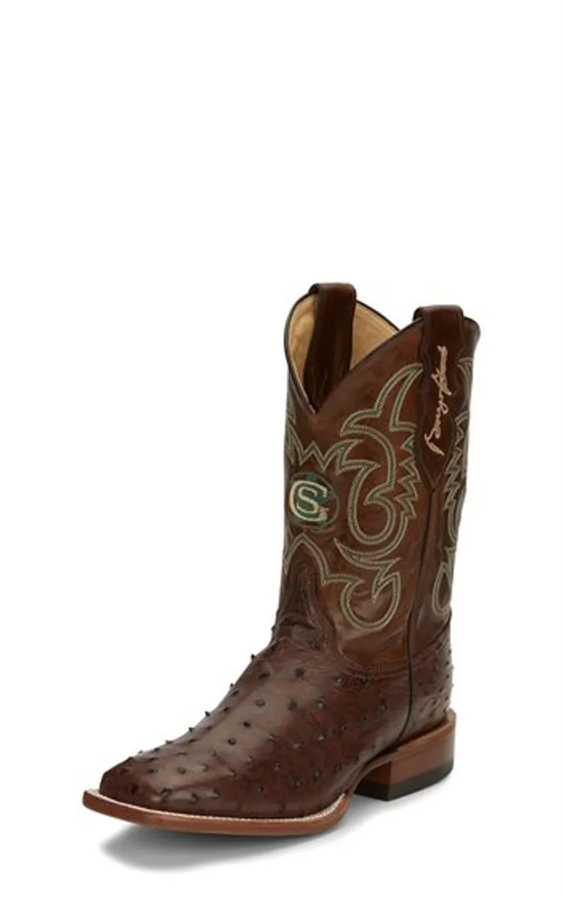 Justin Mens Boots GS5700  Poteet Tobac Full Quill