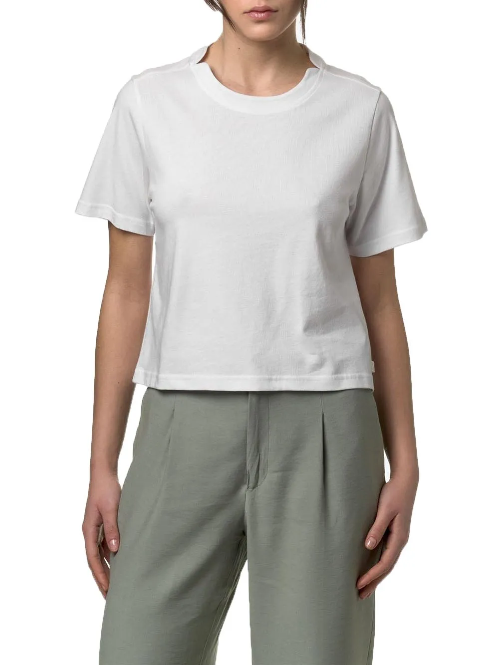 K-Way White Women's T-shirt