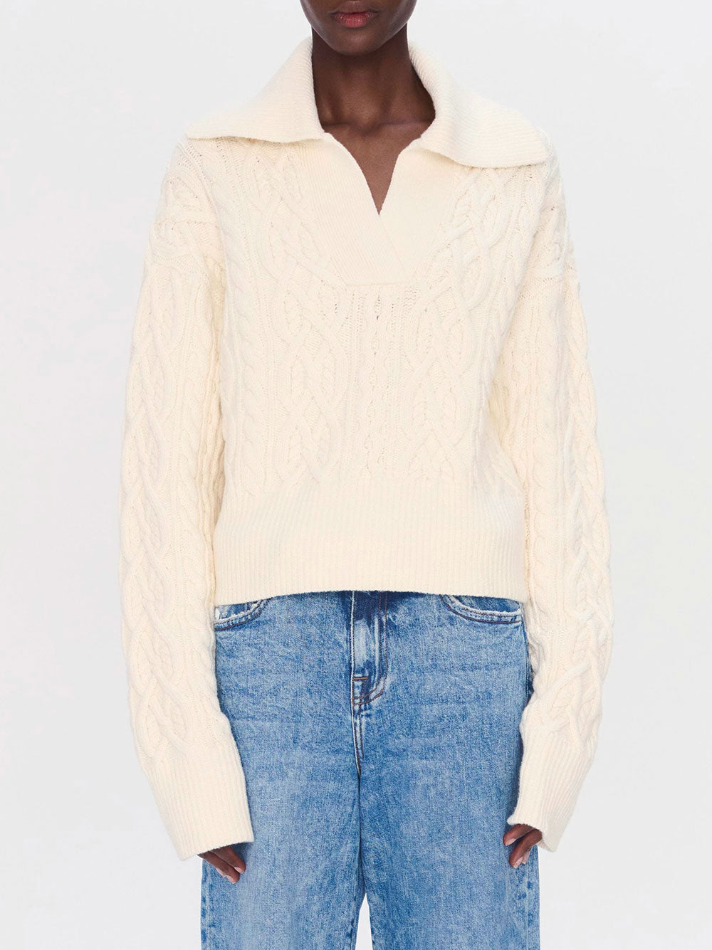 Kate Polo Sweater Ivory