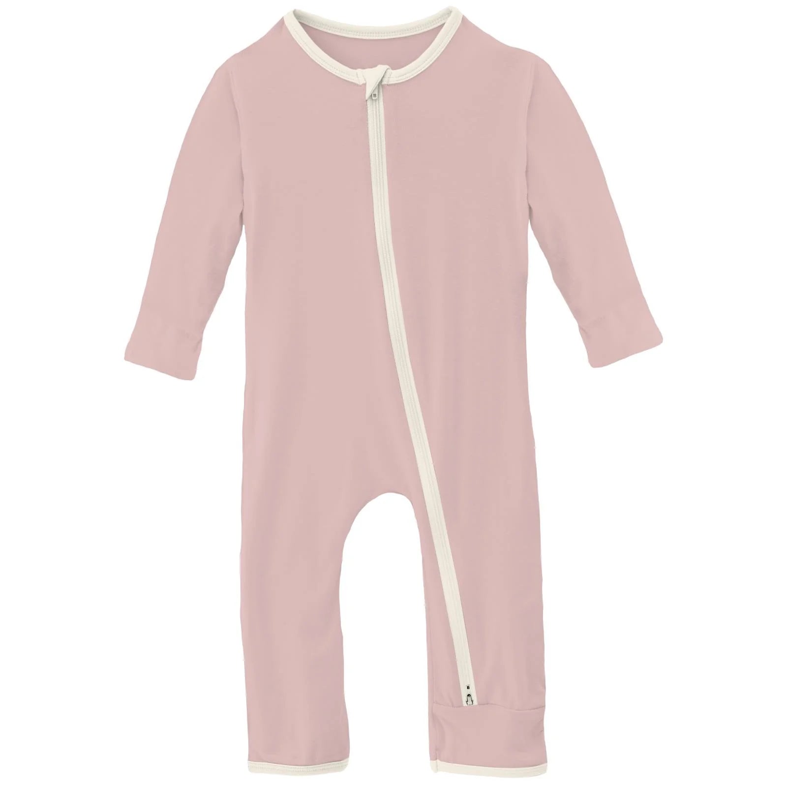 Kickee Pants Baby Rose Stuffy Coverall with 2-way Zipper