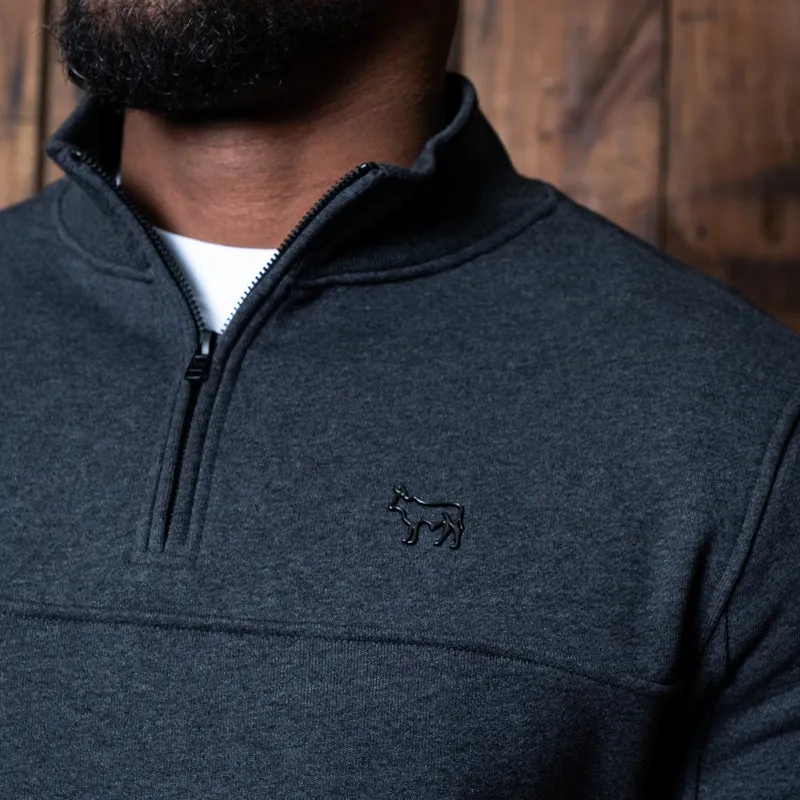 Kingsley Heath Quarter Zip Sweatshirt - Gravel