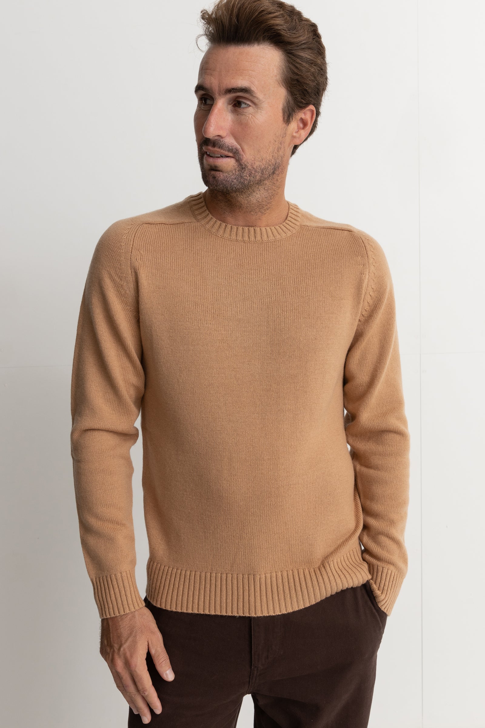 Liam Brown Knit Crew