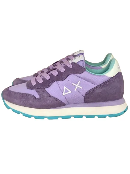 lilac women's sneakers, Z34201 Ally, solid nylon