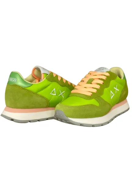 Lime Z34201 Ally Solid Nylon Women's Sneakers