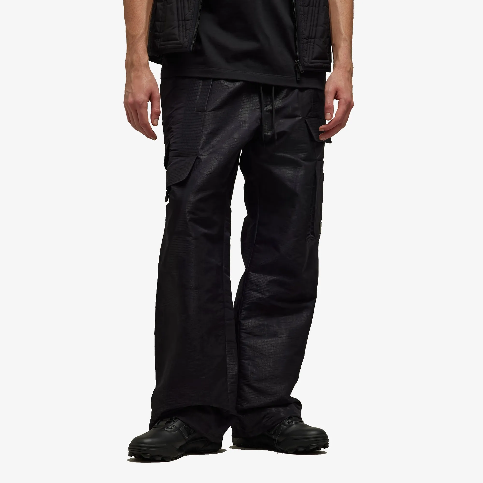 Lined Jacquard Ripstop Pants Black - Google SEO optimized