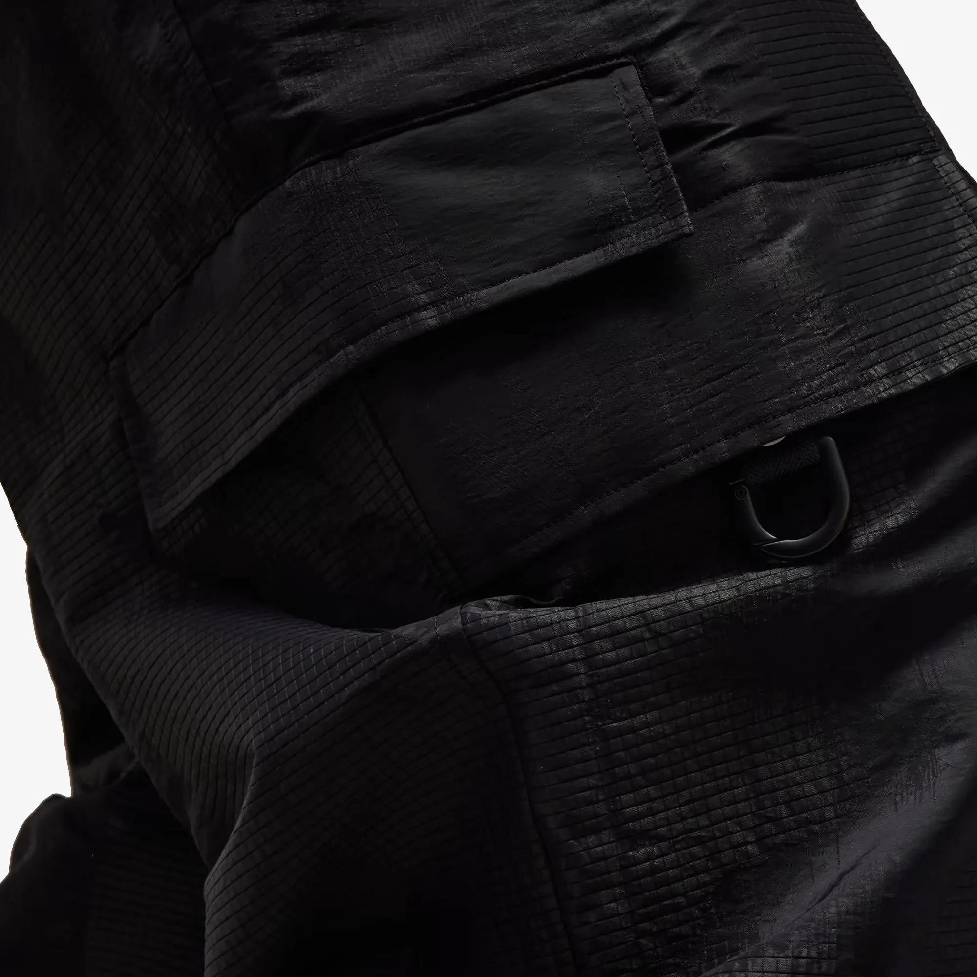 Lined Jacquard Ripstop Pants Black - Google SEO optimized