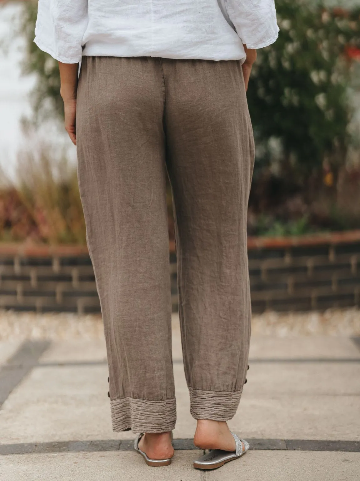 Linen Button Pants Mandy