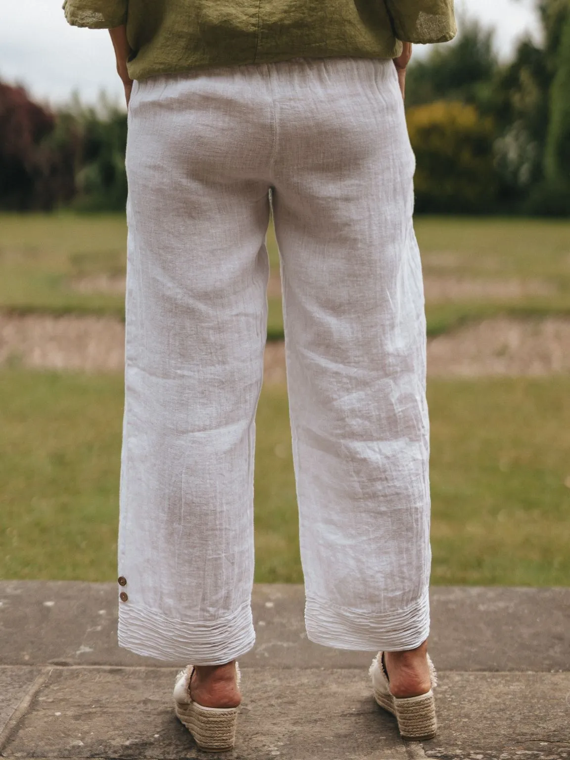 Linen Button Pants Mandy