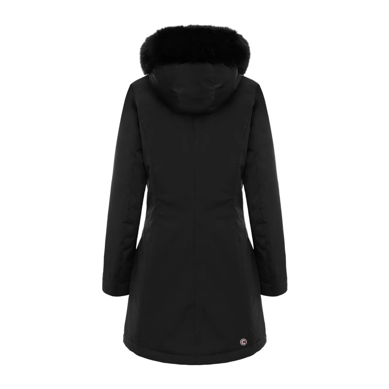 Long Hooded Parka Women Black