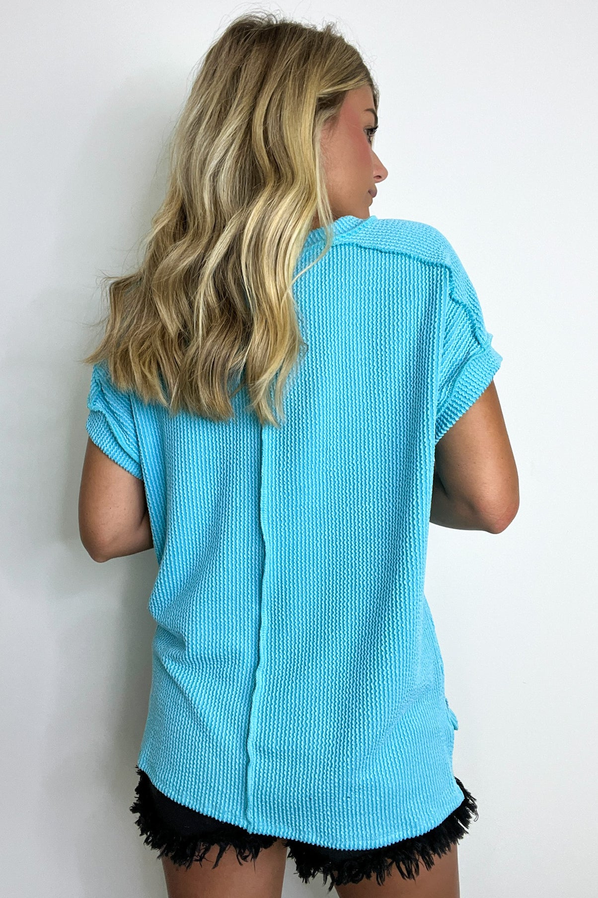 Maribeth Rib Knit Short Sleeve Top - Available now