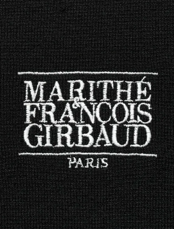 Marithe and Francois Girbaud | Marithe Classic Logo Crop Knit Hoodie Zip-Up