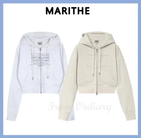 Marithe Francois Girbaud street style logo hoodies sweatshirts