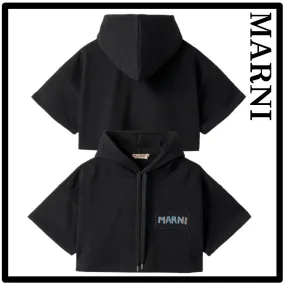 MARNI Street Style Logo Hoodies Sweatshirts