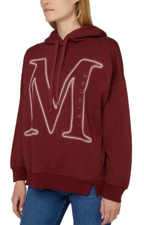 MaxMara cotton logo hoodies and sweatshirts with long sleeves for street style