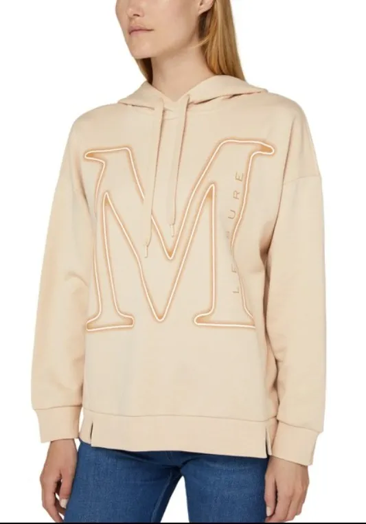 MaxMara cotton logo hoodies and sweatshirts with long sleeves for street style