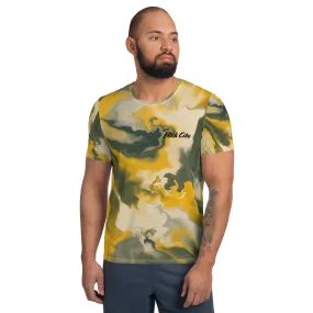 men's abstract art performance shirt