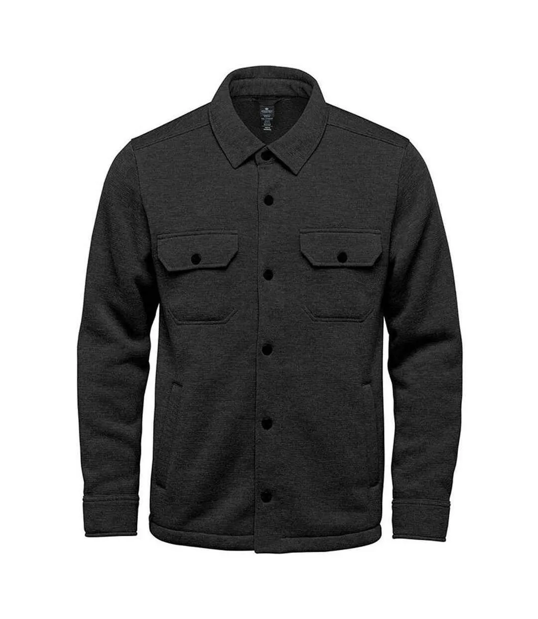 Mens avalante heather knitted shirt jacket black Stormtech