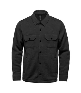 Mens avalante heather knitted shirt jacket black Stormtech