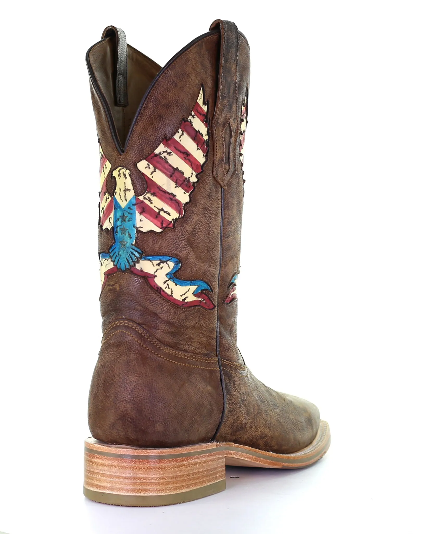 Men's Eagle Inlay Western Boots