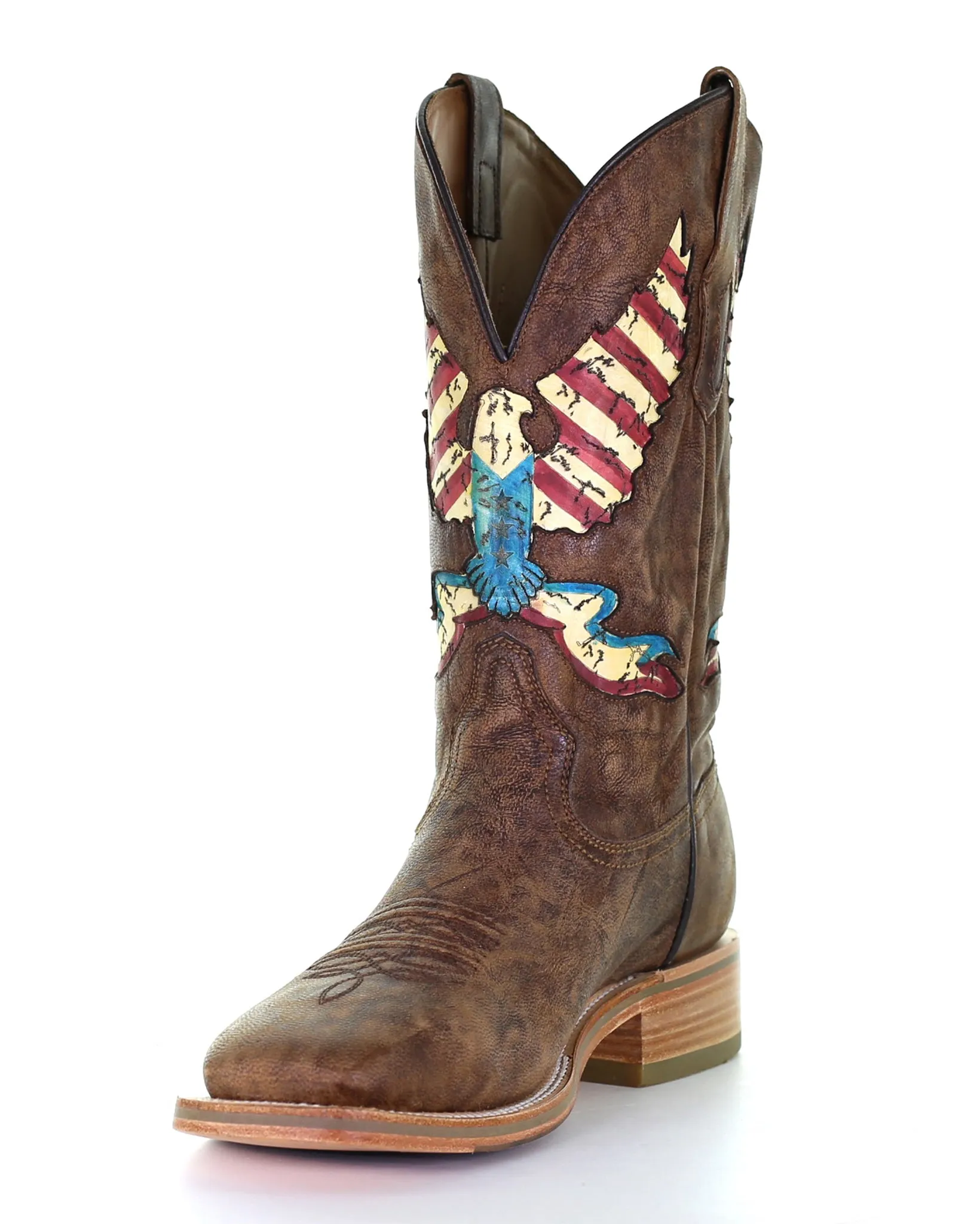 Men's Eagle Inlay Western Boots