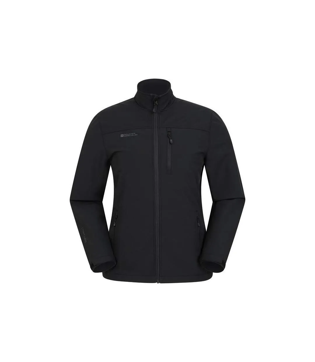 Mens grasmere soft shell jacket black Mountain Warehouse