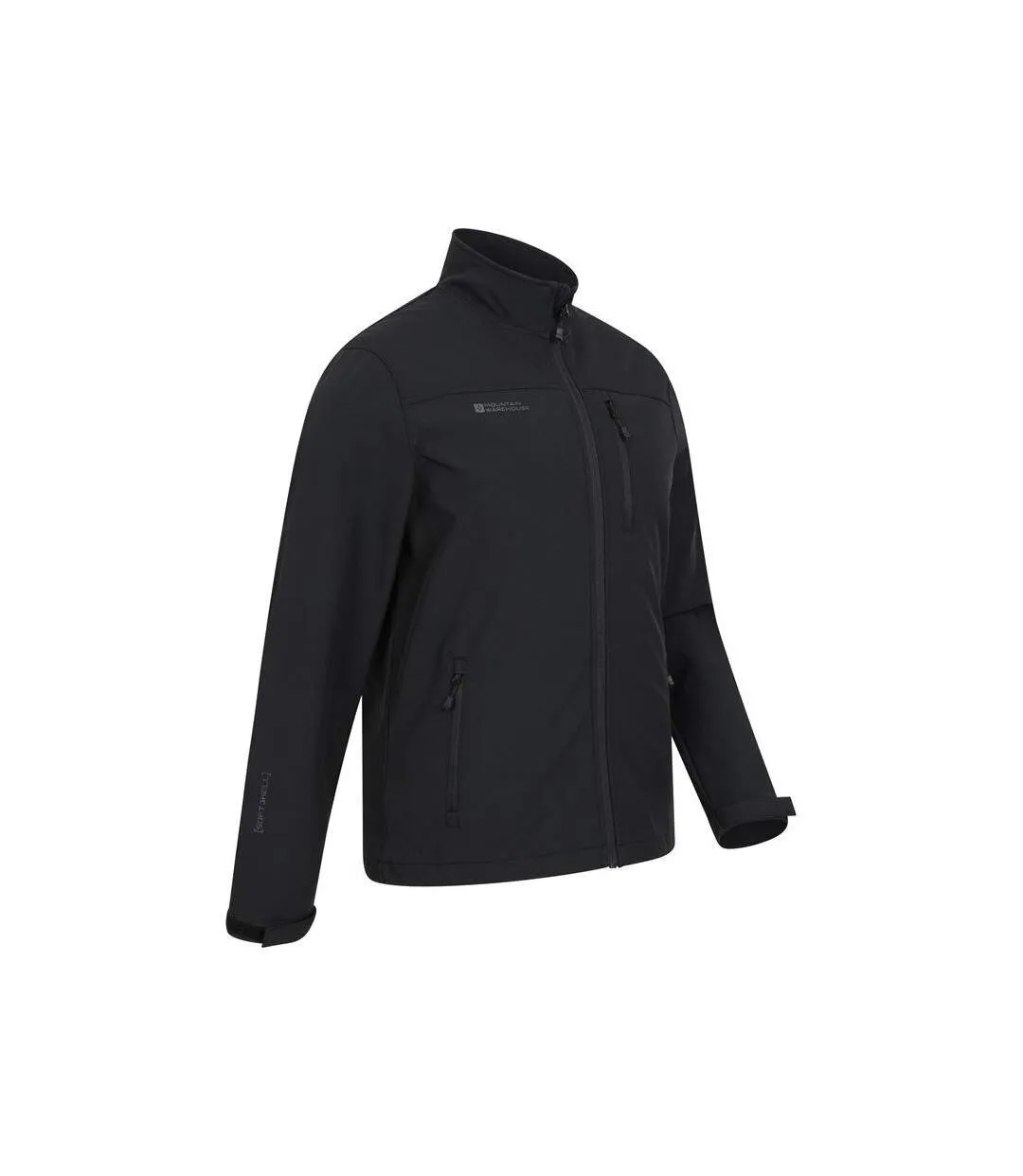 Mens grasmere soft shell jacket black Mountain Warehouse