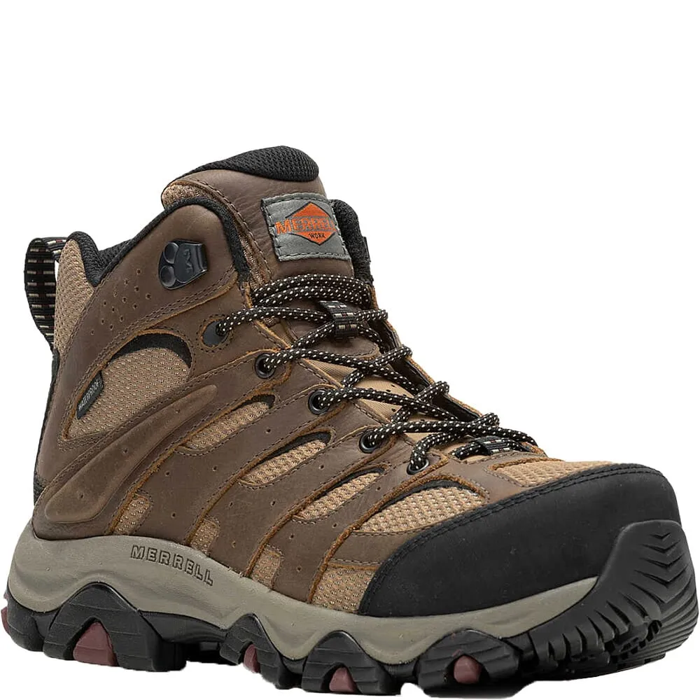 Merrell Women's Moab Vertex 2 Mid CF Safety Shoes - Otter