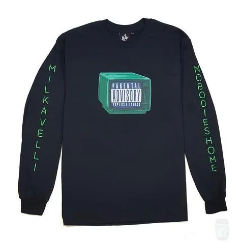 Milkavelli x Nobodies Home 'Channel Surfing' Long Sleeve T-Shirt - Shop Now!