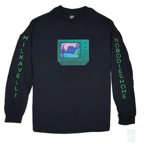 Milkavelli x Nobodies Home 'Channel Surfing' Long Sleeve T-Shirt - Shop Now!