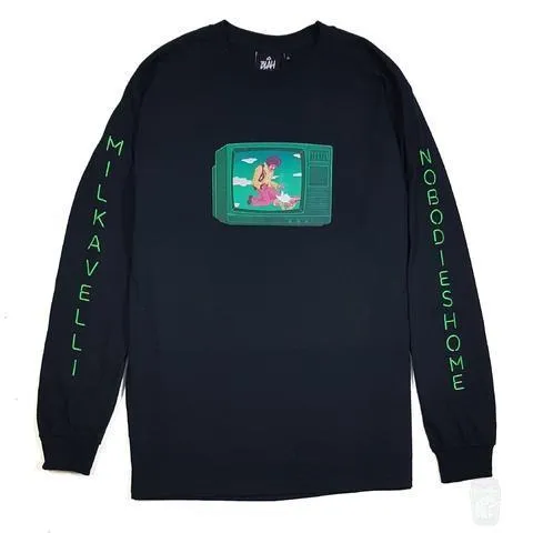 Milkavelli x Nobodies Home 'Channel Surfing' Long Sleeve T-Shirt - Shop Now!