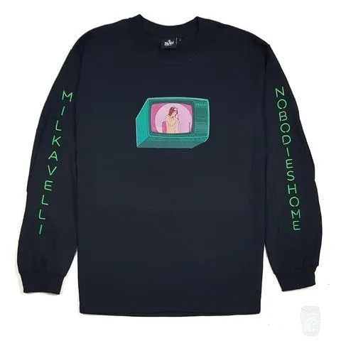 Milkavelli x Nobodies Home 'Channel Surfing' Long Sleeve T-Shirt - Shop Now!