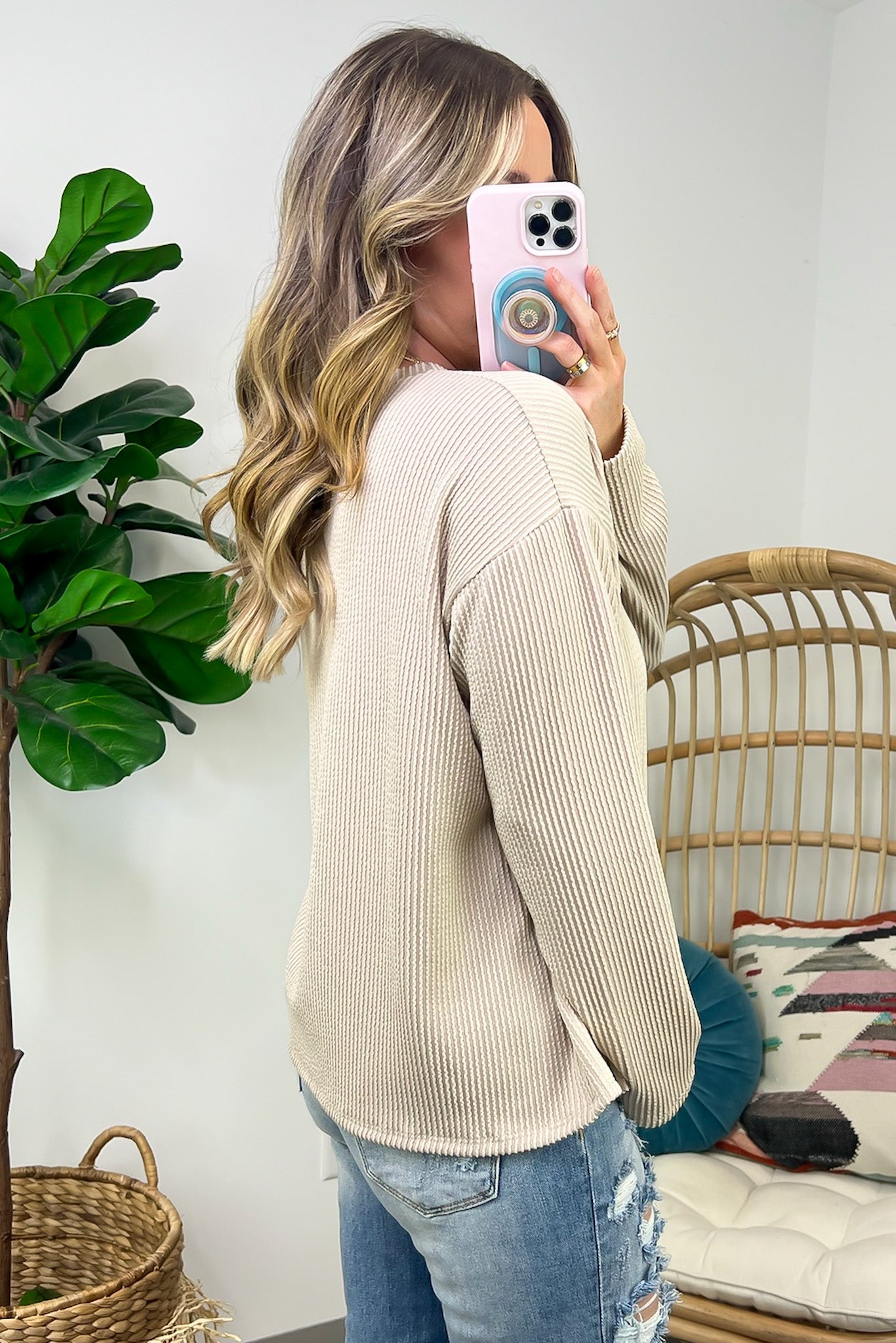 Moa Ribbed Knit Top on Final Sale