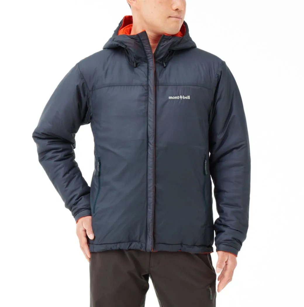 Montbell Men's Thermawrap Parka - Blue EXCELOFT Water-Repellent Jacket