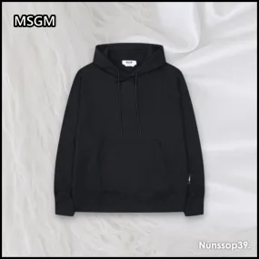 MSGM | Street Style Long Sleeves Cotton Logo Designers