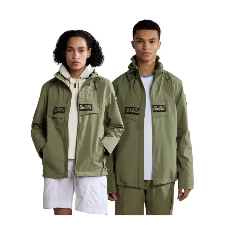 Napapijri Rainforest Open S Giacca Parka Con Cappuccio Verde - NA4H2O