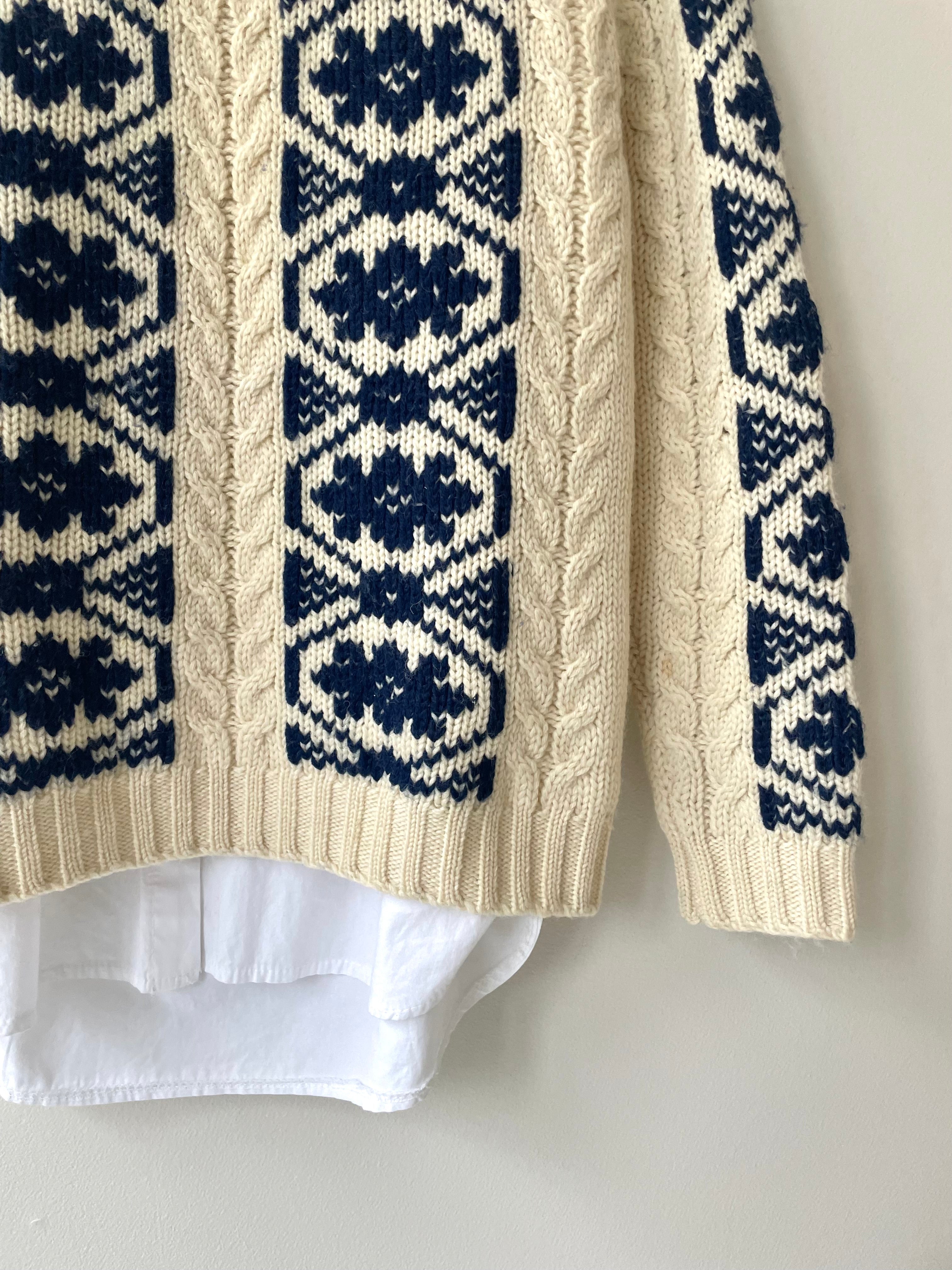 Nattrjer Vintage Wool Sweater from the 1960s