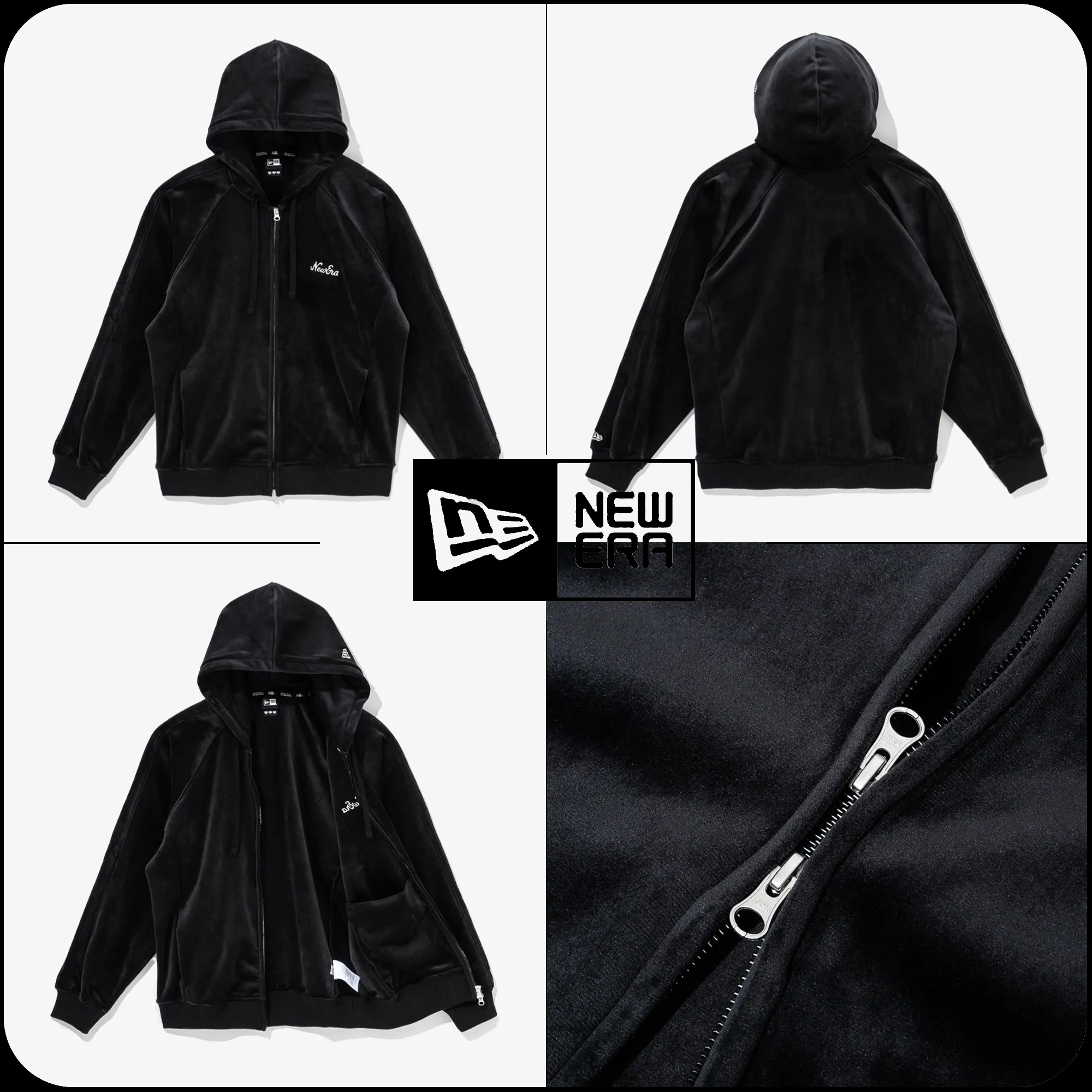 New Era Tech Woven Hoodie Zip Up - New Era Hoodie Zip Up